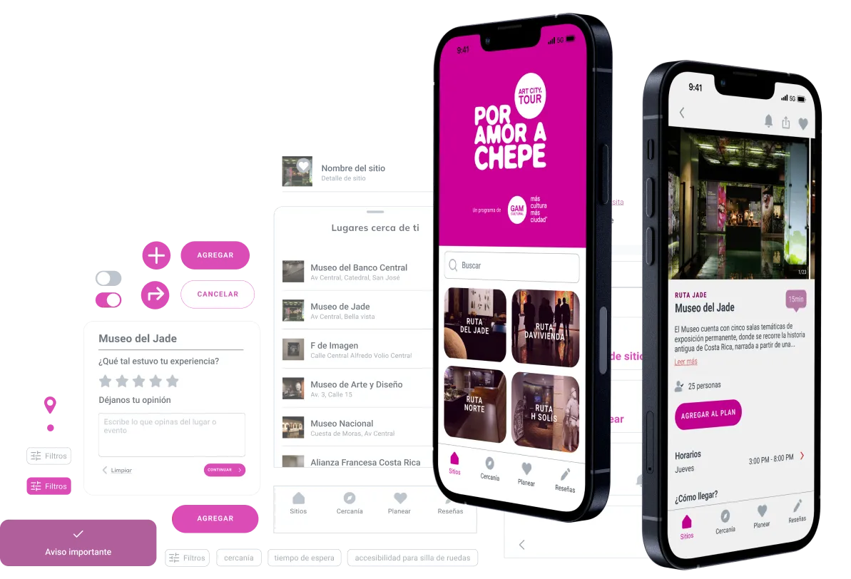 Design System of Art City Tour App
